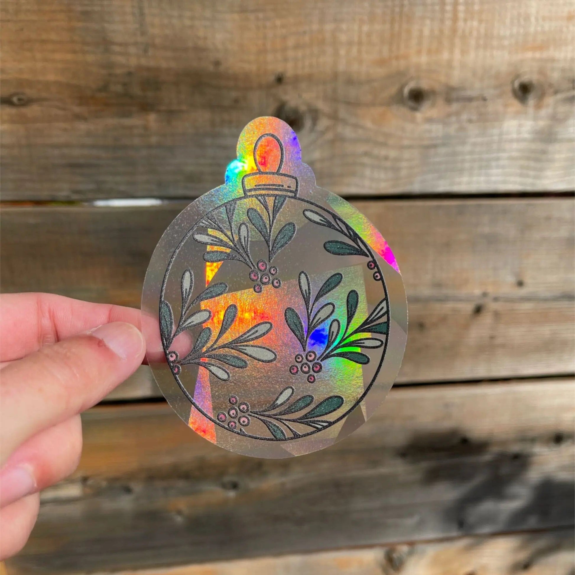 Holiday Ornament Suncatcher Sticker Suncatcher Sticker My Sparkling Emporium 