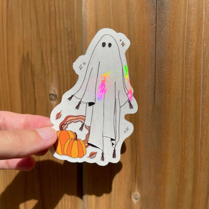 Tassel Ghost Suncatcher Sticker Suncatcher Sticker My Sparkling Emporium 